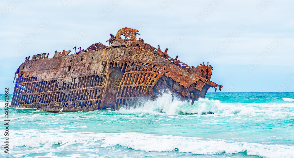 Wrack Frachtschiffes Cabo Santa Maria  