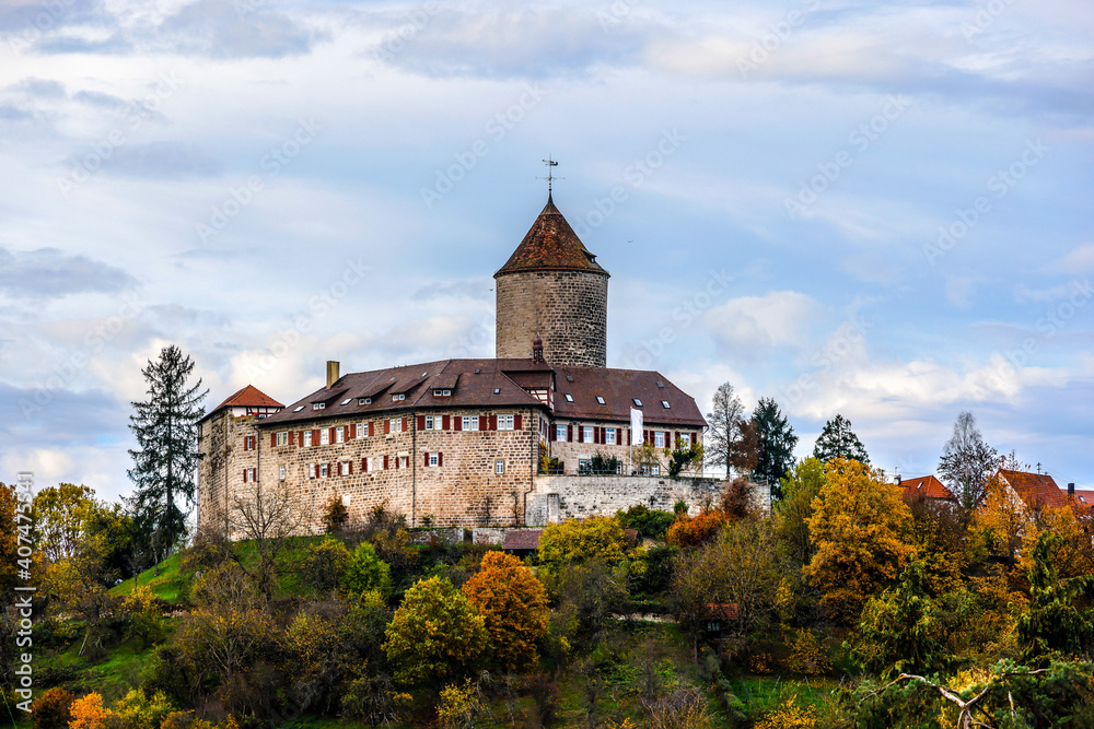 The Castle Reichenberg in Oppenweiler in Germany, Europe