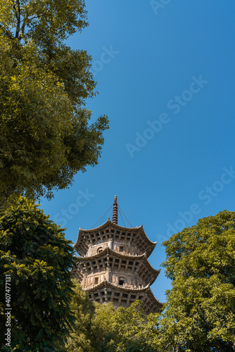 The stone pagoda tower in Kaiyuan Temple  in Quanzhou  China.