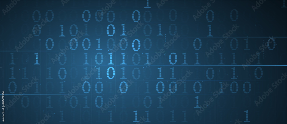 Bytes of binary code run through network. Abstract futuristic technology syberspace Bytes of binary code run through network. Abstract futuristic technology syberspace
