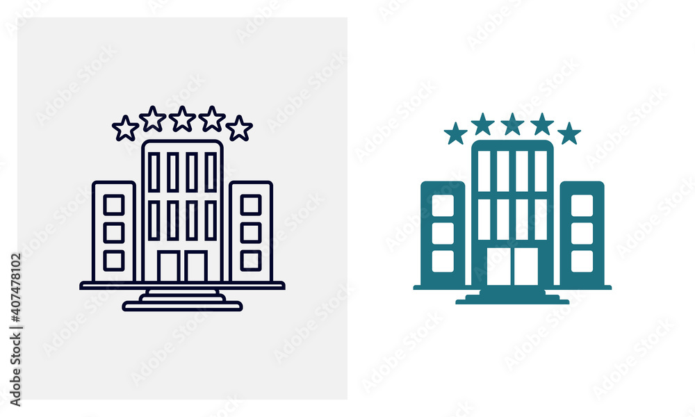 Hotel icon vector template, Travel design icon concepts, Creative design Hotel icon vector template, Travel design icon concepts, Creative design