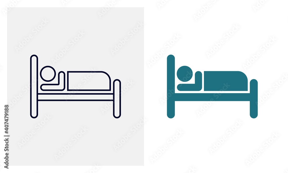 Bed icon vector template, Travel design icon concepts, Creative design Bed icon vector template, Travel design icon concepts, Creative design