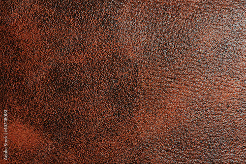 Brown with black spot leather texture photo