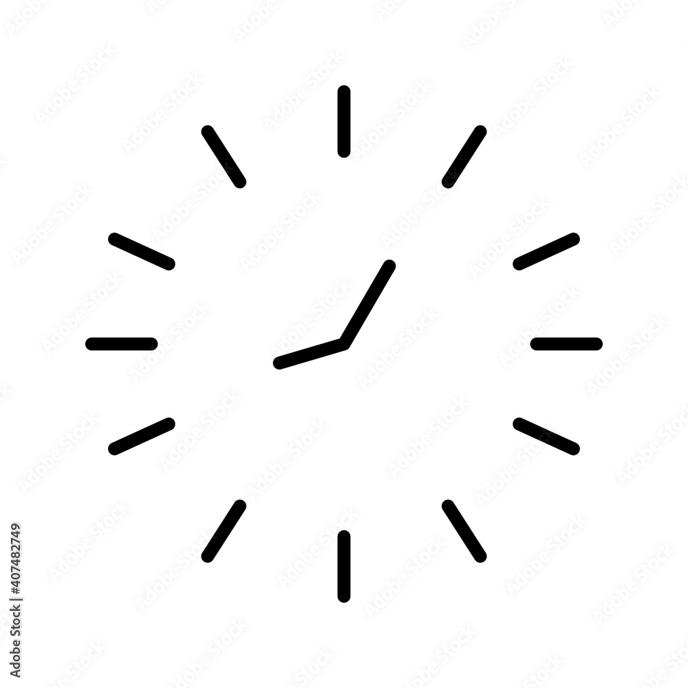 time clock line style icon time clock line style icon
