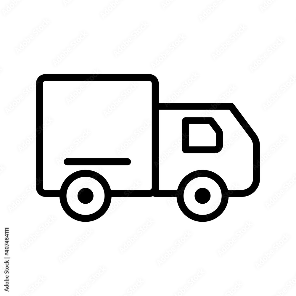 truck conveyance transport vehicle line style icon truck conveyance transport vehicle line style icon