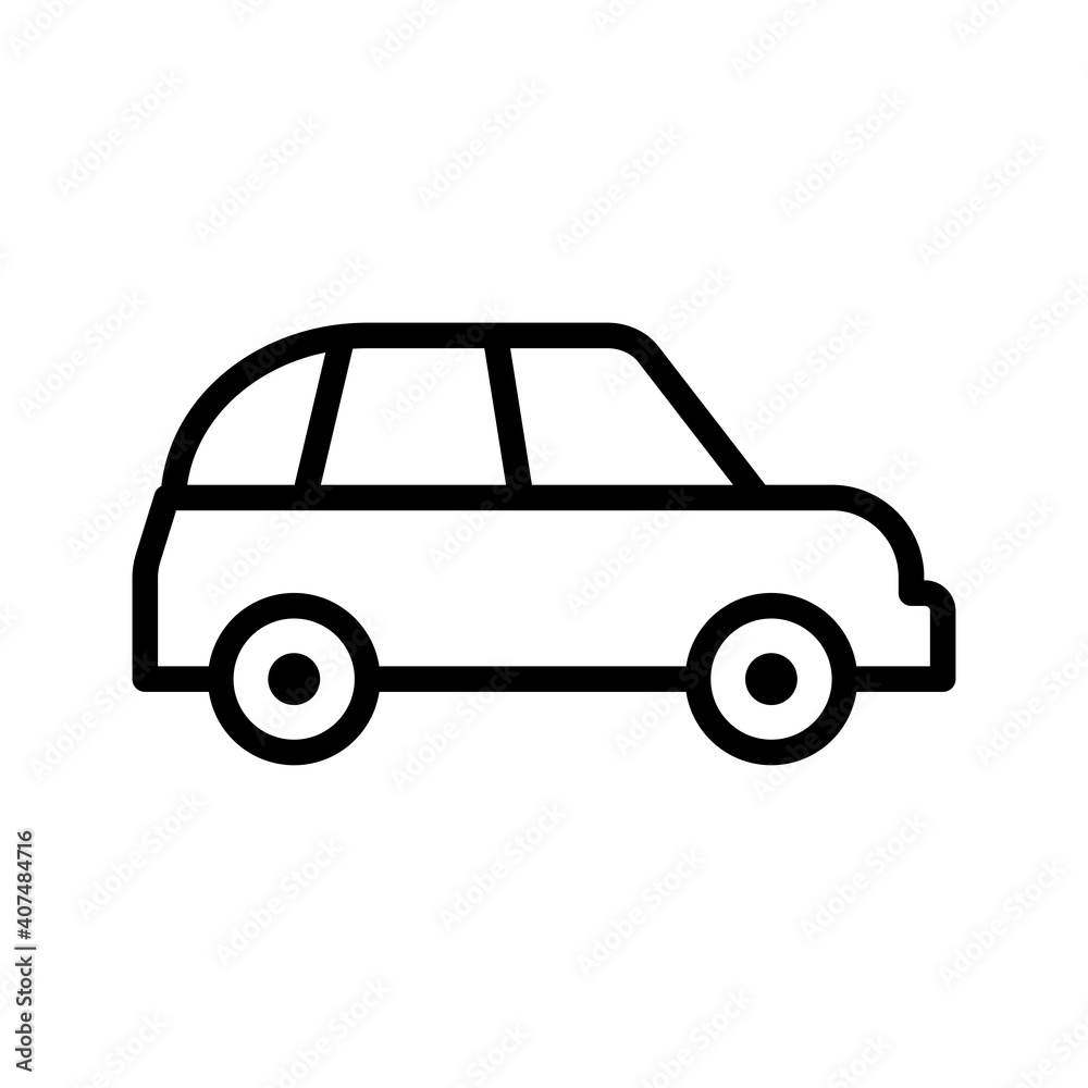 car conveyance transport vehicle line style icon
