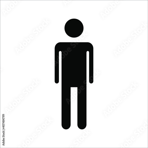 black icon of people on white background, vector illustration