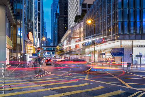 Photography Queen`s Road Central, Hongkong