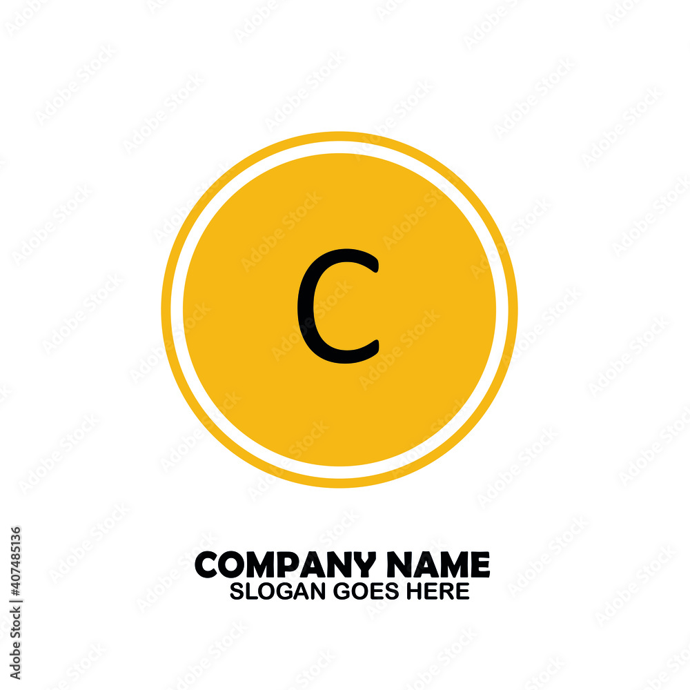 C Initial logo template vector C Initial logo template vector