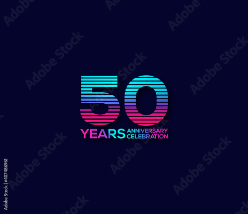 50 Year Anniversary Day background Concept