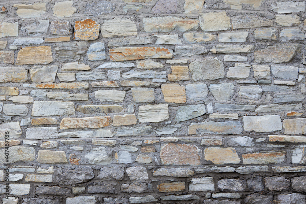Fototapeta premium Old masonry. Background and texture of old stones for text