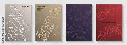 Cool music party posters. Marble waves network textures. Abstract brochure vector templates. Electronic music party posters set fluid wavy graphic design.