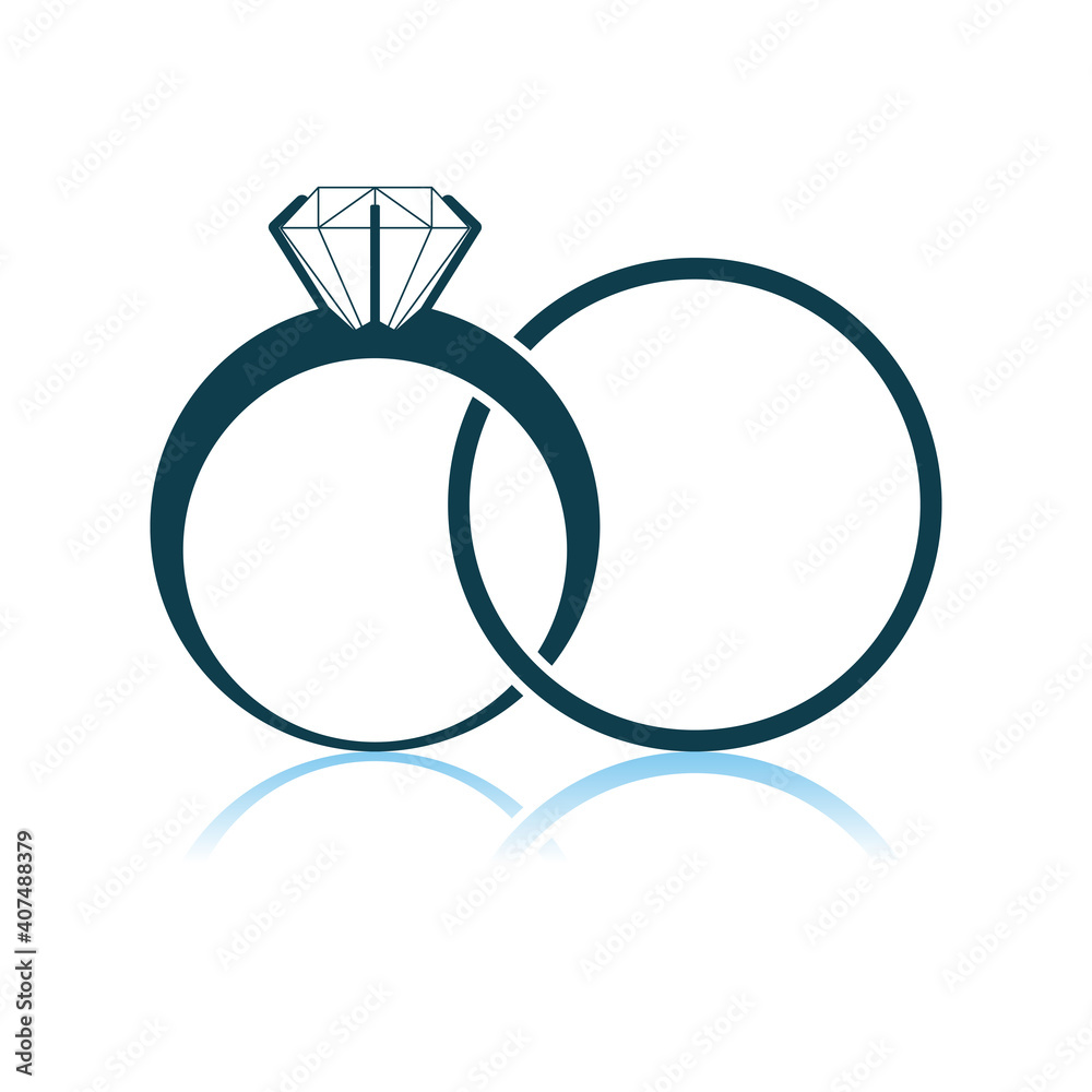 Wedding Rings Icon Wedding Rings Icon