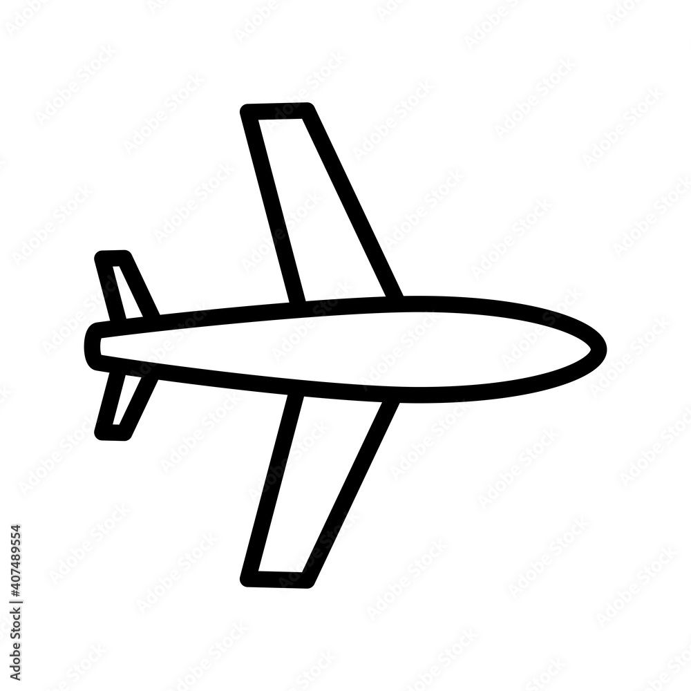 airplane conveyance transport vehicle line style icon airplane conveyance transport vehicle line style icon