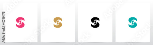  Two Hands On Letter Logo Design S