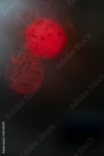 two defocused red lights background