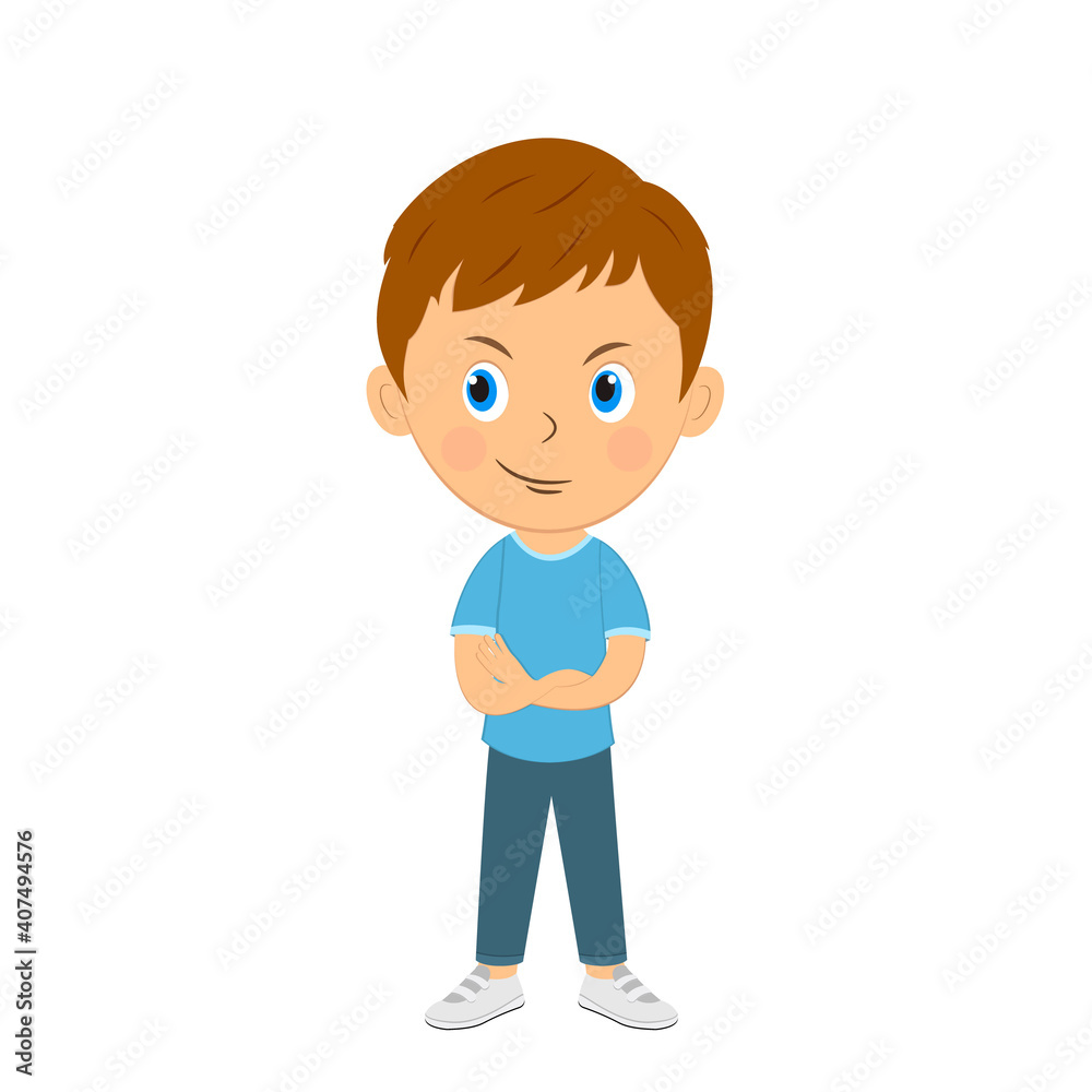 cute cartoon boy shows deceit cute cartoon boy shows deceit