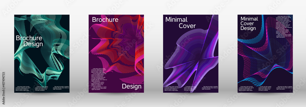A set of modern abstract covers. A set of modern abstract covers.