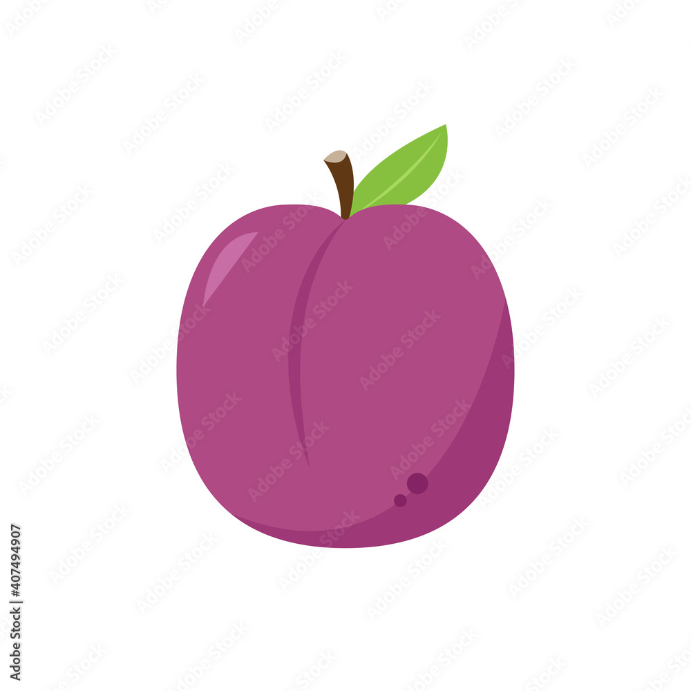 Fototapeta premium Prunes cartoon vector. symbol. logo design.