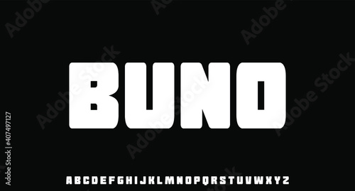 bold display font vector set