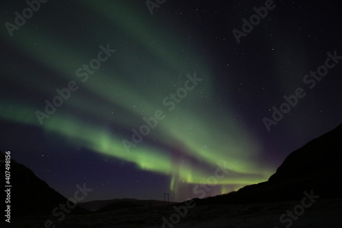 aurora over the mountains © Rosewellphotography 