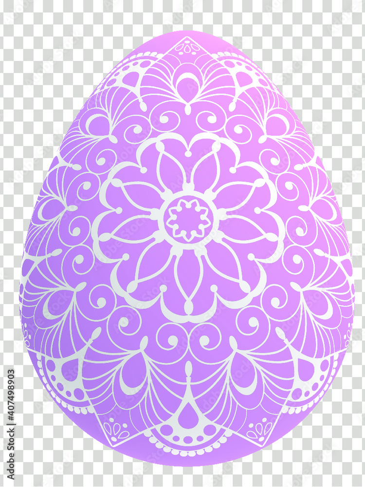 pink and blue spiritual symbol on easter egg pink and blue spiritual symbol on easter egg