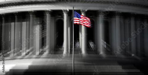 United States Capitol Building in Washington DC public building Zoom Action