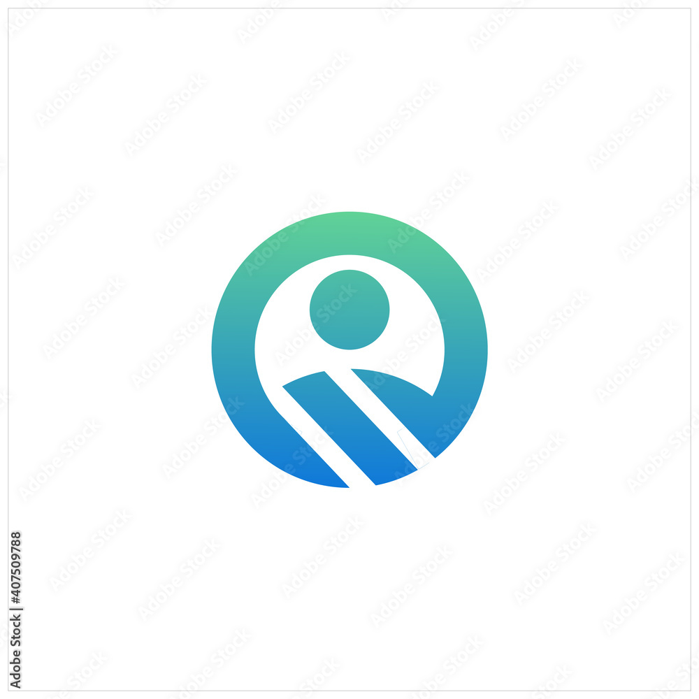 business man circle logo design business man circle logo design