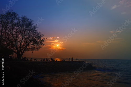 sunset at the beach © Akhil