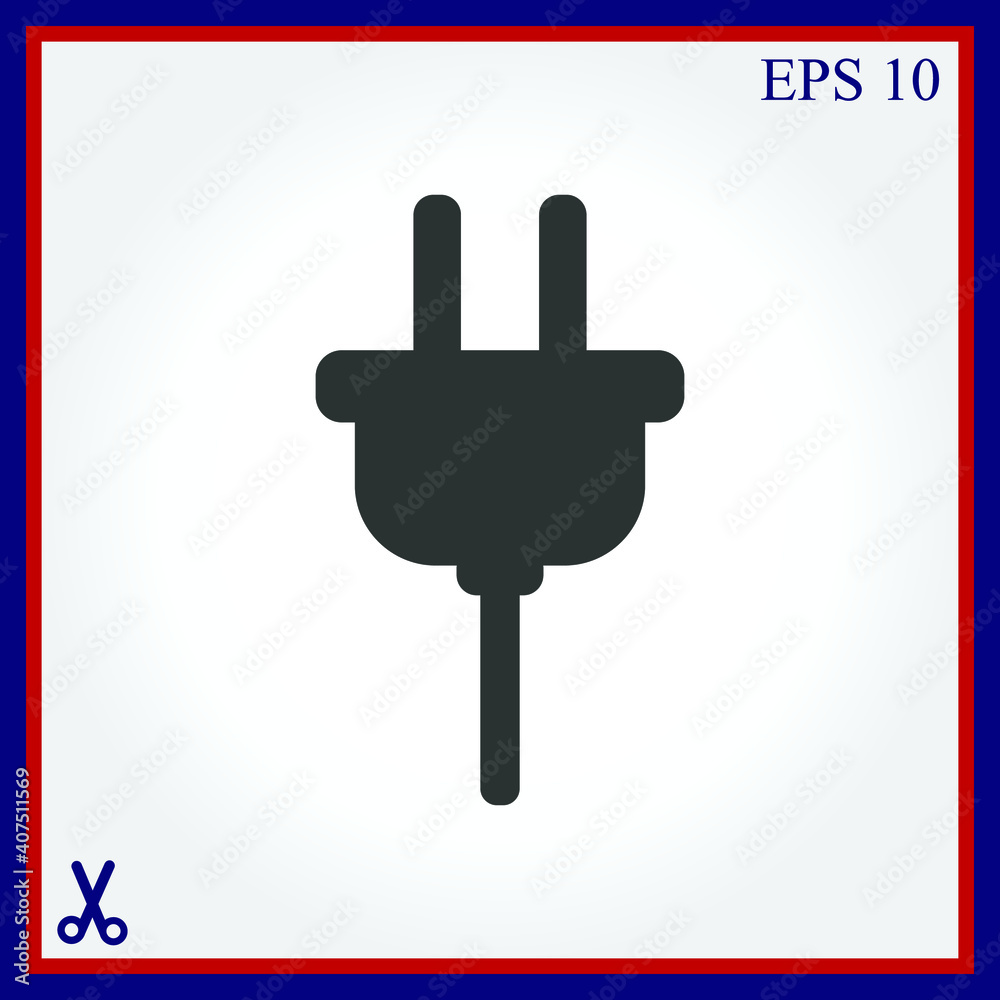 Plug vector icon Plug vector icon