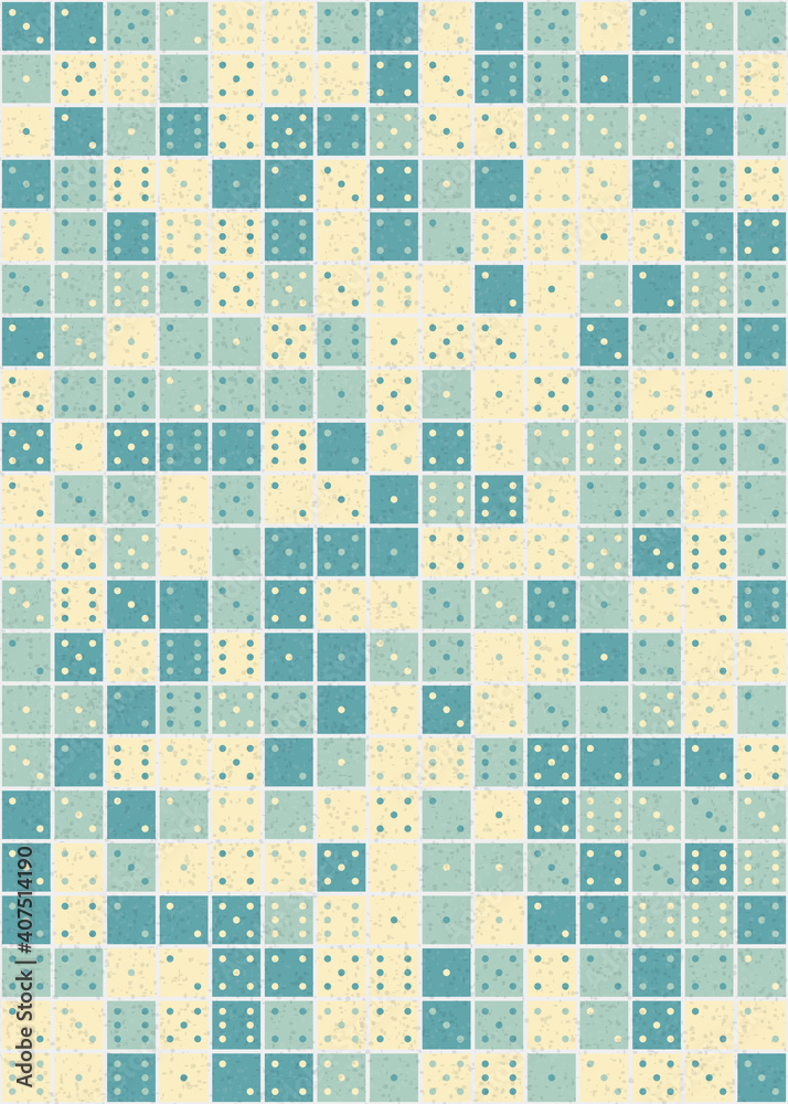 Fototapeta premium Abstract Geometric Pattern generative computational art illustration