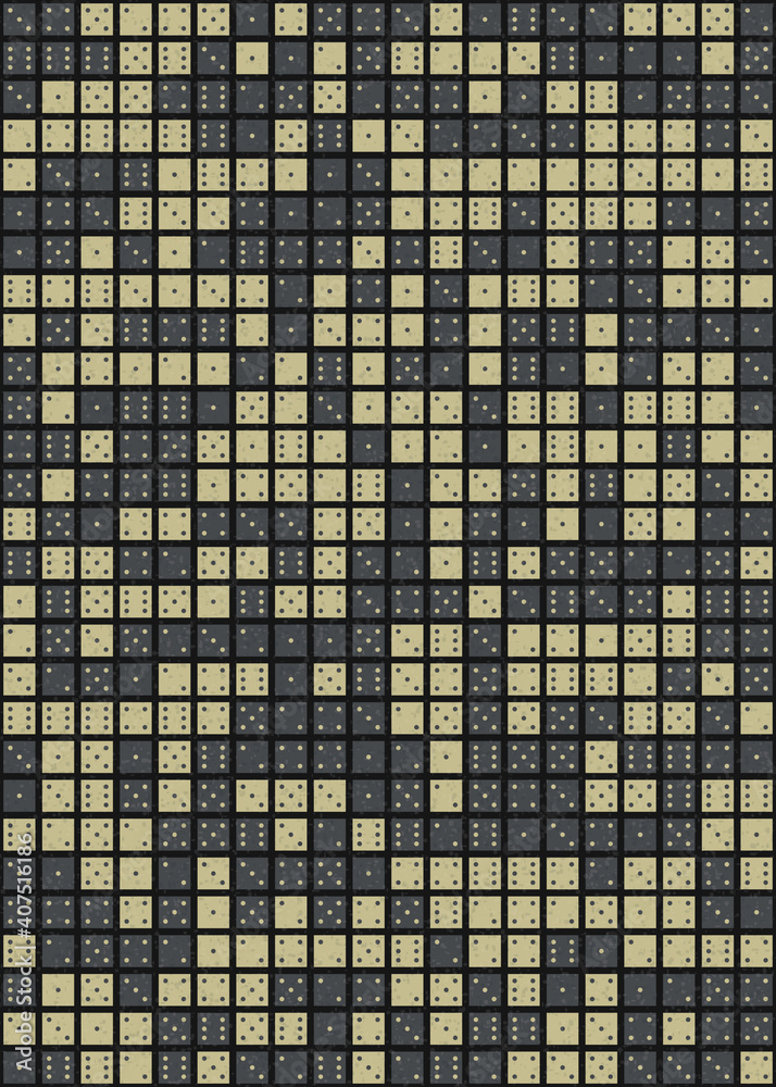 Fototapeta premium Abstract Geometric Pattern generative computational art illustration