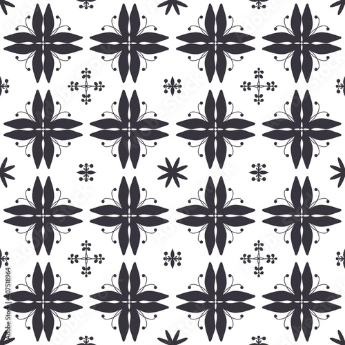 black and white seamless pattern  ornamental background  scrapbooking paper