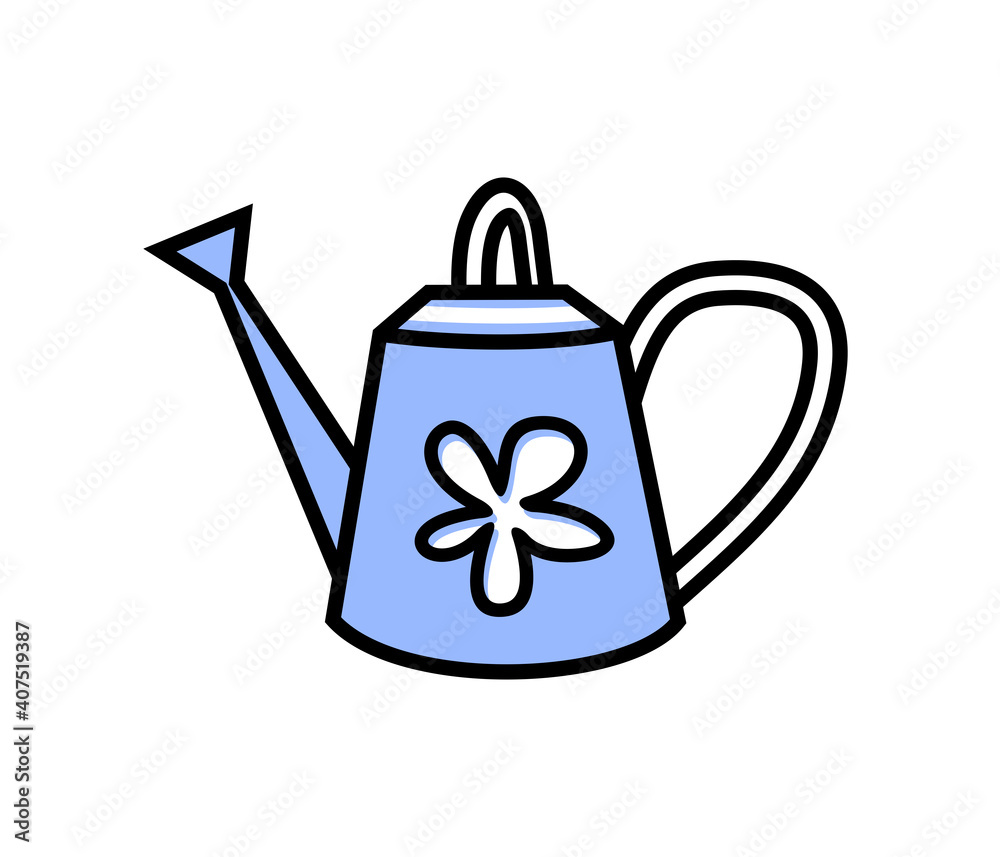 Obraz premium Watering can on a white background. Garden equipment for watering.