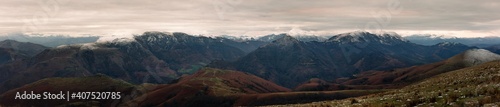 Look at Artzamendi mountain peak at the Basque Country. photo