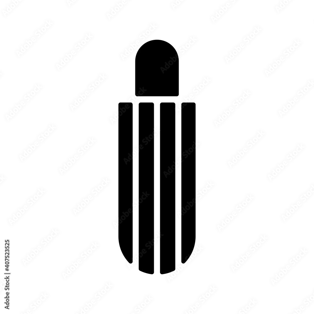 French hot dog vector glyph icon. Fast food sign French hot dog vector glyph icon. Fast food sign