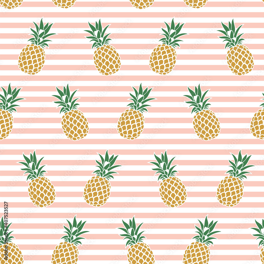seamless pattern with pineapple tropical fruit seamless pattern with pineapple tropical fruit