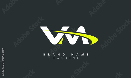 Alphabet letters Initials Monogram logo VM, MV, M and V, Alphabet Letters MV minimalist logo design in a simple yet elegant font, Unique modern creative minimal circular shaped fashion brands