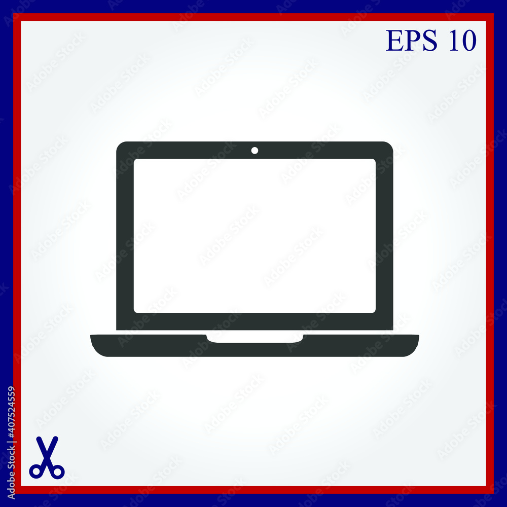 Laptop vector icon Laptop vector icon