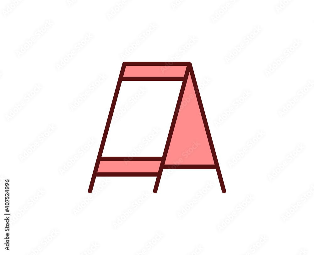 Blackboard flat icon. Thin line signs for design logo, visit card, etc. Single high-quality outline symbol for web design or mobile app. Marketing outline pictogram. Blackboard flat icon. Thin line signs for design logo, visit card, etc. Single high-quality outline symbol for web design or mobile app. Marketing outline pictogram.