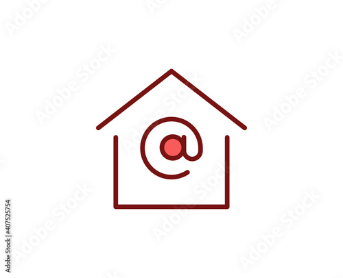 E-mail premium line icon. Simple high quality pictogram. Modern outline style icons. Stroke vector illustration on a white background. 