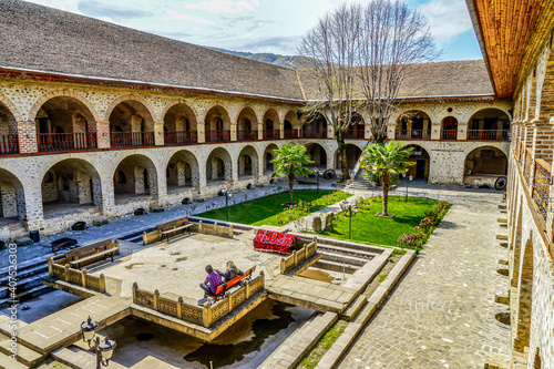 Azerbaijan, in the location of Sheki, the historical  Caravanserai. photo