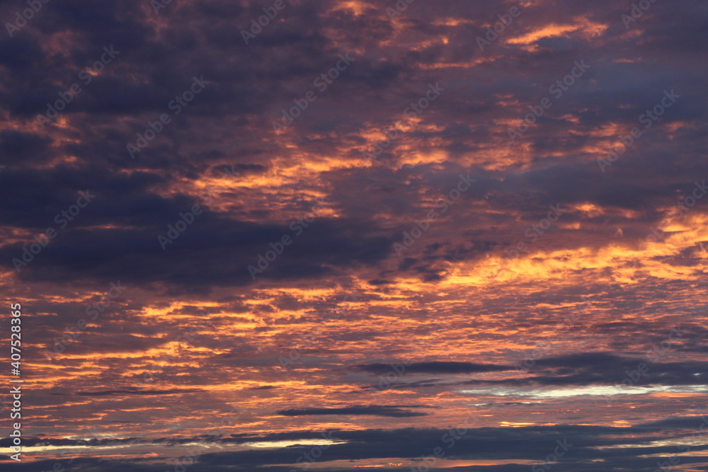 Fototapeta premium red sunset sky