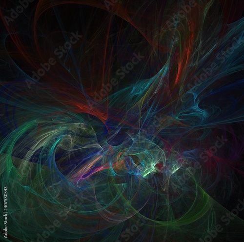 3D rendering abstract digital background. Pattern for textile and design.Fractal a never-ending pattern.