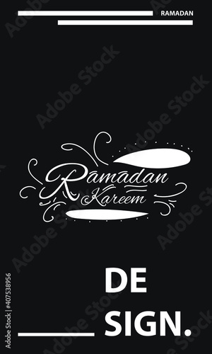 simple ramadan typography design