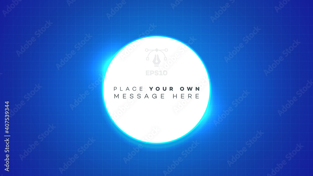 Vector abstract screen with neon backlight on blue background Vector abstract screen with neon backlight on blue background