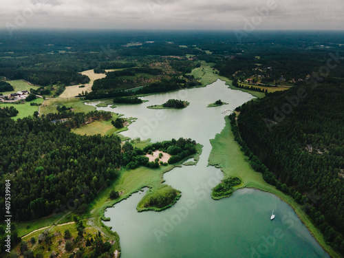 Swedish lake in forrest