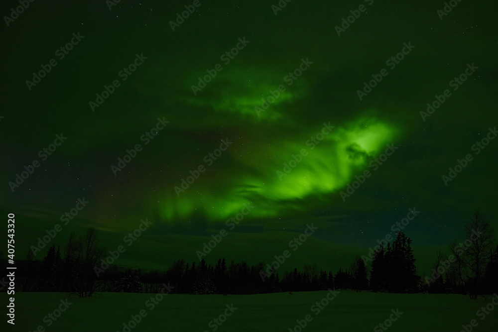 northern lights in the night sky northern lights in the night sky