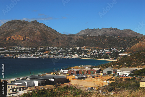 Africa- Panoramic Overview of Simon's Town and False Bay photo