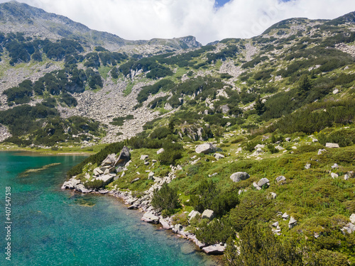 Fish Banderitsa lake, Pirin Mountain, Bulgaria